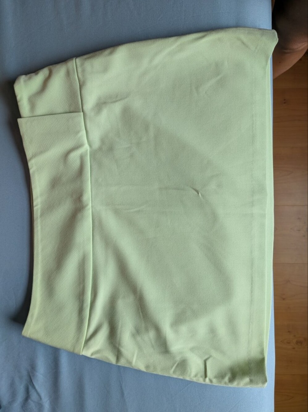 Aritzia Pastel Lime Mini Skirt